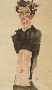 Egon Schiele Self-Portrait with Bare Stomach (mnk12) Sweden oil painting artist